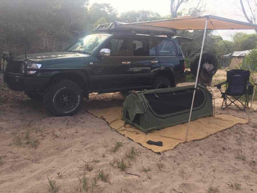 beach camping