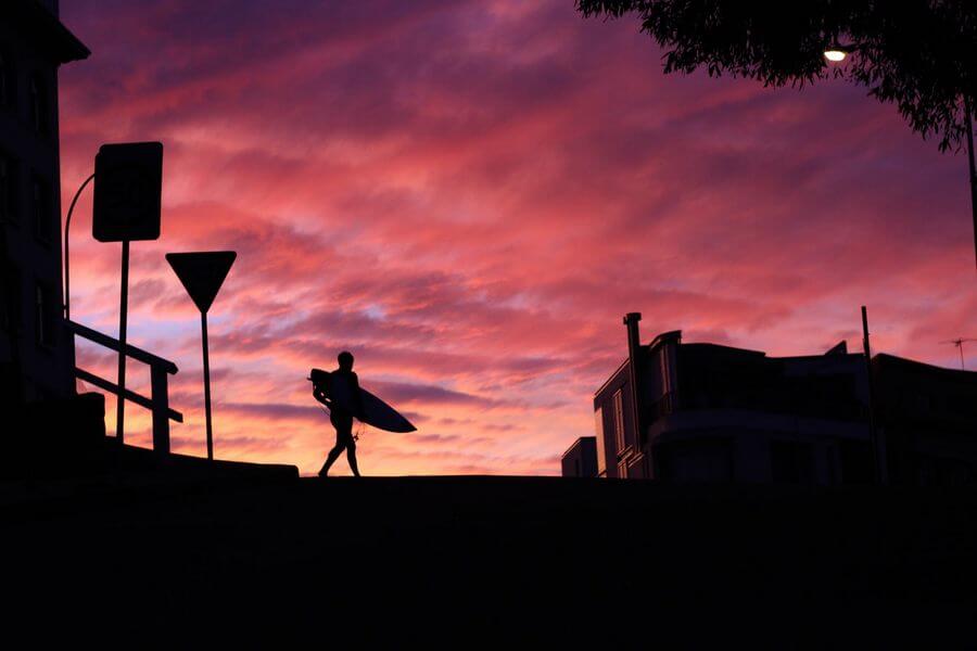 surfing at night